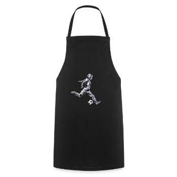 Football Footballer Astronaut - Cooking Apron - black - Front - AI Model Male 185 dark (185cm)
