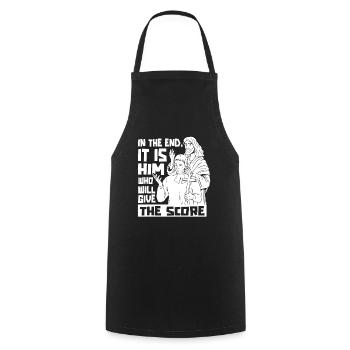 Teacher of Religion Religious Education - Cooking Apron - black - Front - AI Model Male 185 dark (185cm)