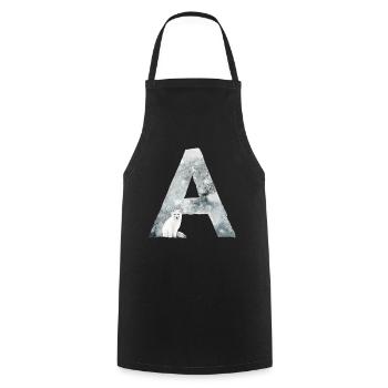 A – caractère décoratif – hiver - Tablier de cuisine - noir - Devant - AI Model Male 185 dark (185cm)