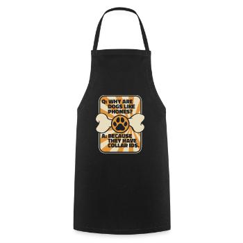 Dog trainer Dog trainer - Cooking Apron - black - Front - AI Model Male 185 dark (185cm)