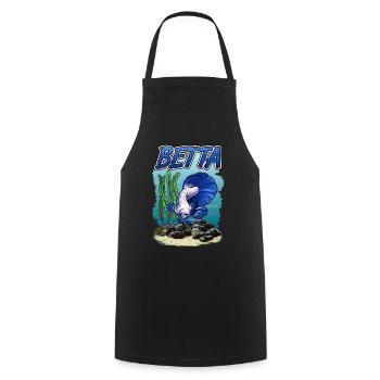 Betta Fish Aquarium pour les pisciculteurs - Tablier de cuisine - noir - Devant - AI Model Male 185 dark (185cm)
