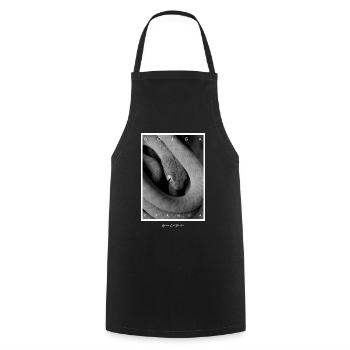 Chat Vert Couleuvre Boiga cyanea - Tablier de cuisine - noir - Devant - AI Model Male 185 dark (185cm)