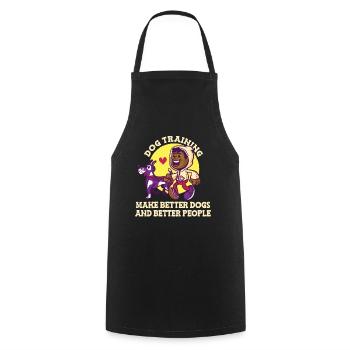 Dog trainer Dog trainer - Cooking Apron - black - Front - AI Model Male 185 dark (185cm)