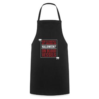Halloween - Cooking Apron - black - Front - AI Model Male 185 dark (185cm)