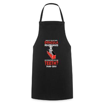 Halloween - Cooking Apron - black - Front - AI Model Male 185 dark (185cm)