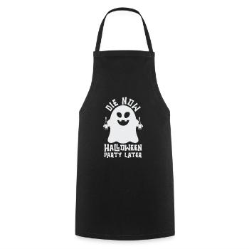 Halloween - Cooking Apron - black - Front - AI Model Male 185 dark (185cm)