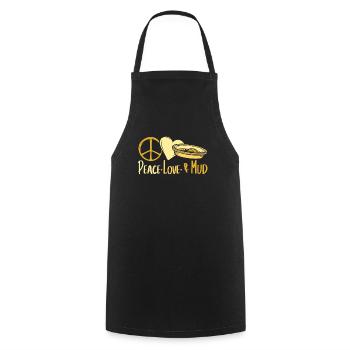 Prospectors Digging Treasure - Cooking Apron - black - Front - AI Model Male 185 dark (185cm)