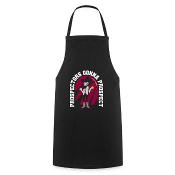 Prospectors Digging Treasure - Cooking Apron - black - Front - AI Model Male 185 dark (185cm)