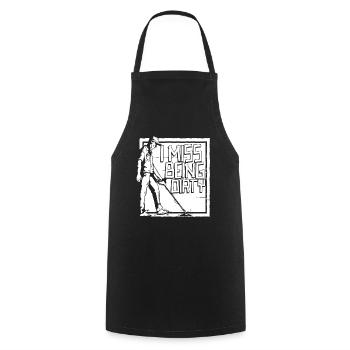 Prospectors Digging Treasure - Cooking Apron - black - Front - AI Model Male 185 dark (185cm)