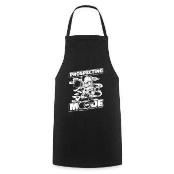 Prospectors Digging Treasure - Cooking Apron - black - Front - AI Model Male 185 dark (185cm)