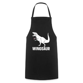 Dinosaure Dinosaure adulte - Tablier de cuisine - noir - Devant - AI Model Male 185 dark (185cm)