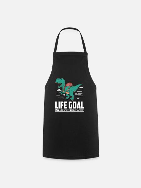 Dinosaur Adult dinosaur - Cooking Apron - black