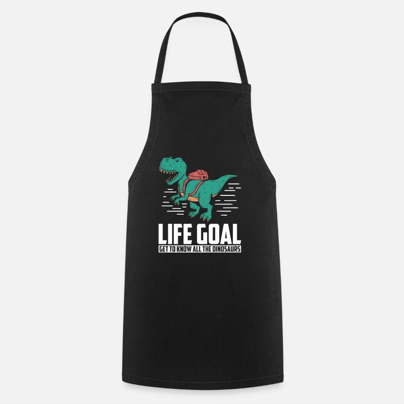 Dinosaur Adult dinosaur - Cooking Apron - black