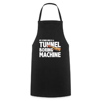 Ingenieur Tunnel Bergbauingenieur - Kochschürze - Schwarz - Vorne - AI Model Male 185 dark (185cm)