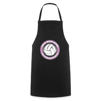 Volleyball Volleyball Player Volleyball Mama - Tablier de cuisine - noir - Devant - AI Model Male 185 dark (185cm)