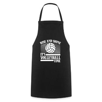 Volleyball Volleyball Player Volleyball Mama - Tablier de cuisine - noir - Devant - AI Model Male 185 dark (185cm)