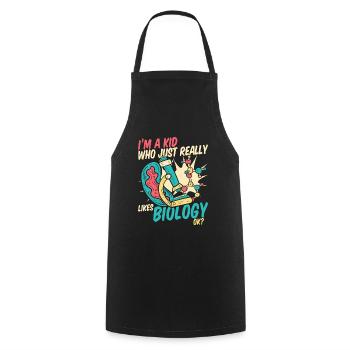 Biology Biologist Children Biology - Cooking Apron - black - Front - AI Model Male 185 dark (185cm)