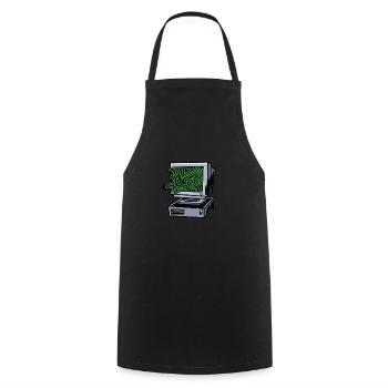 Programmeur Codeur développeur - Tablier de cuisine - noir - Devant - AI Model Male 185 dark (185cm)