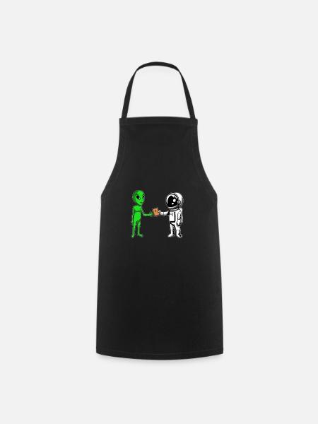 Christ Christianity Astronaut - Cooking Apron - black