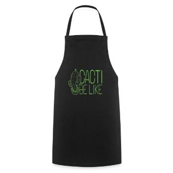 Cactus Garden Cactus - Cooking Apron - black - Front - AI Model Male 185 dark (185cm)