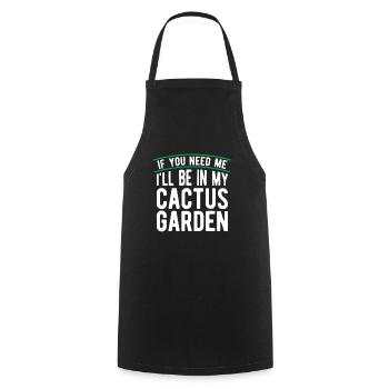 Cactus Garden Cactus - Cooking Apron - black - Front - AI Model Male 185 dark (185cm)