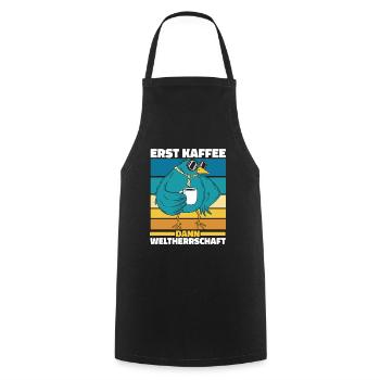 Vogel Ornithologe Kaffee Sonnenbrille - Kochschürze - Schwarz - Vorne - AI Model Male 185 dark (185cm)