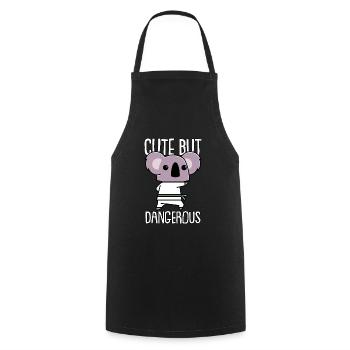 Taekwondo Koala Taekwondo Mama - Cooking Apron - black - Front - AI Model Male 185 dark (185cm)