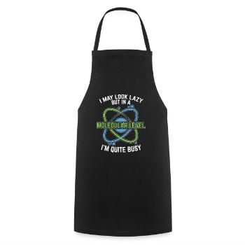 Biology Biologist Funny Molecular Biologist - Cooking Apron - black - Front - AI Model Male 185 dark (185cm)