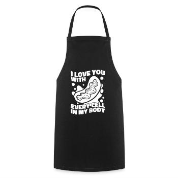 Biology Biologist Cell Molecular Biologist - Cooking Apron - black - Front - AI Model Male 185 dark (185cm)