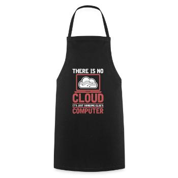 Développeur Codeur Programmeur Cloud Coding - Tablier de cuisine - noir - Devant - AI Model Male 185 dark (185cm)