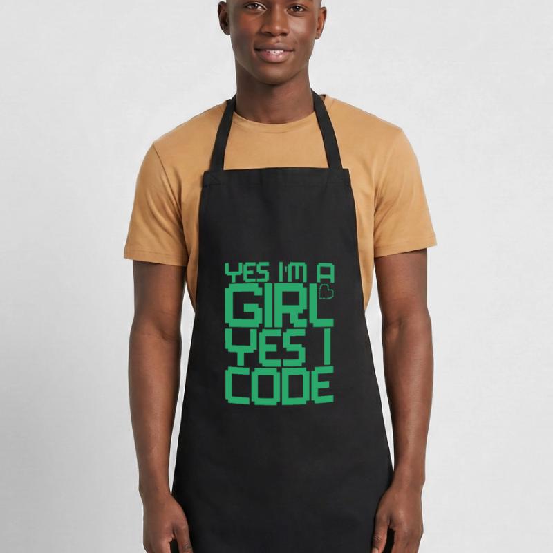 Developer Coder Programmer Girl Cooking Apron