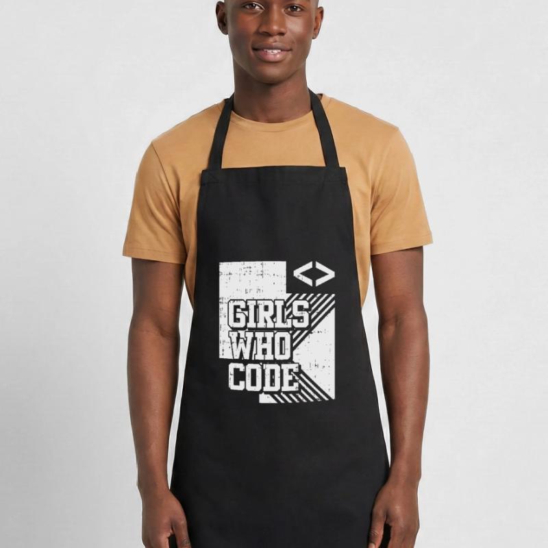 Developer Coder Programmer Girl Cooking Apron
