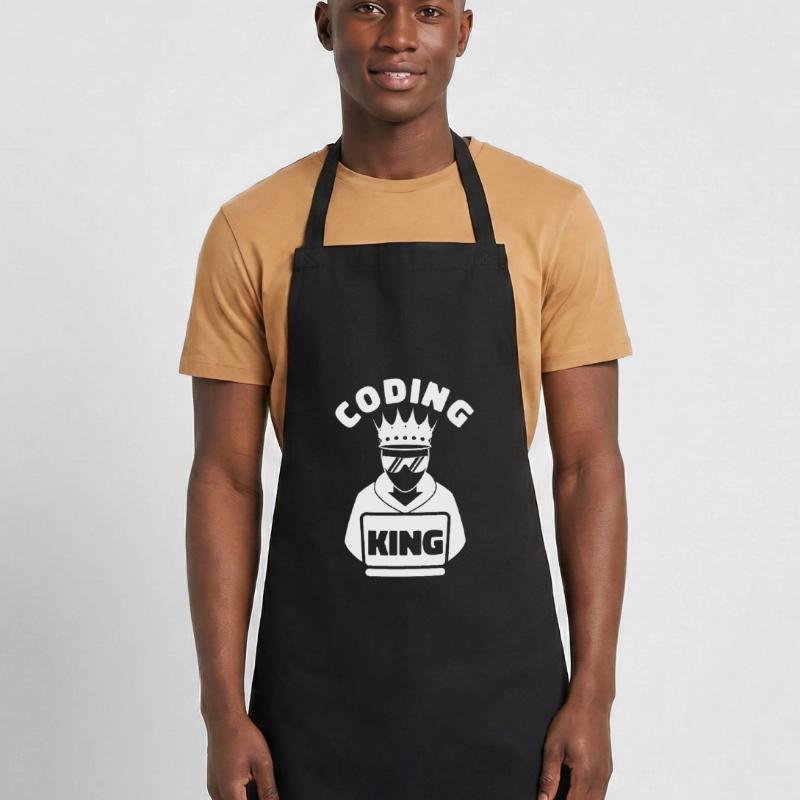 Developer Coder Programmer King Cooking Apron