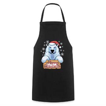 Cadeaux de Noël Noël - Tablier de cuisine - noir - Devant - AI Model Male 185 dark (185cm)