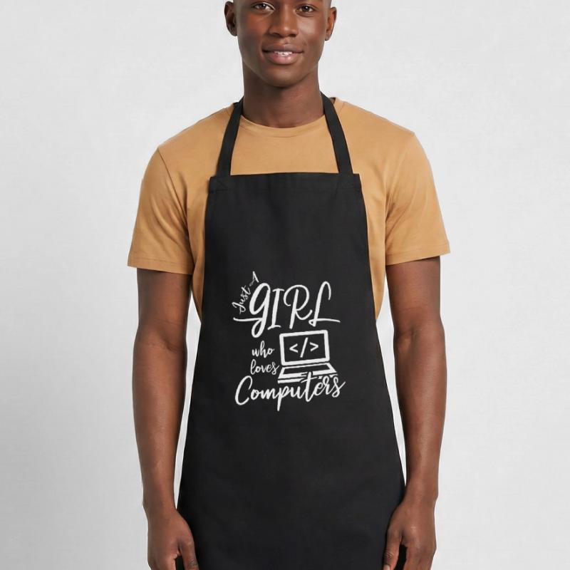 Developer Coder Programmer Girl Cooking Apron