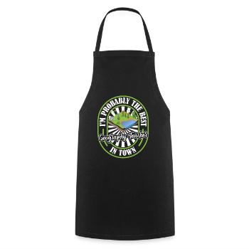 Geography Geographer Lustig - Cooking Apron - black - Front - AI Model Male 185 dark (185cm)