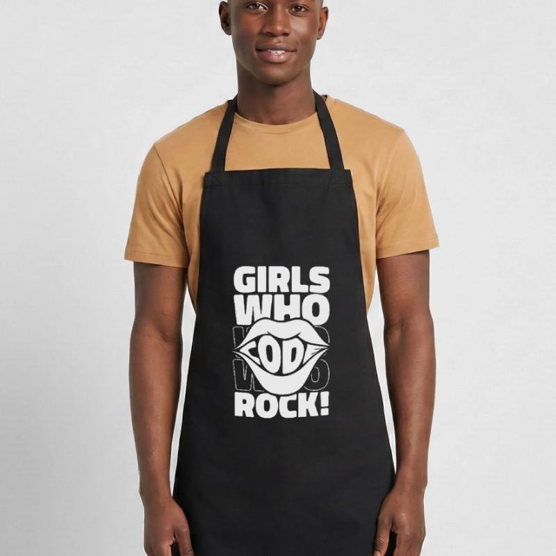 Developer Coder Programmer Girl Cooking Apron