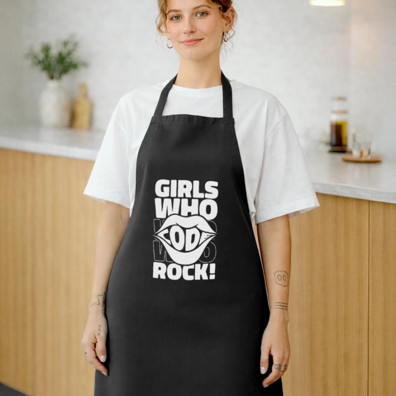 Developer Coder Programmer Girl Cooking Apron