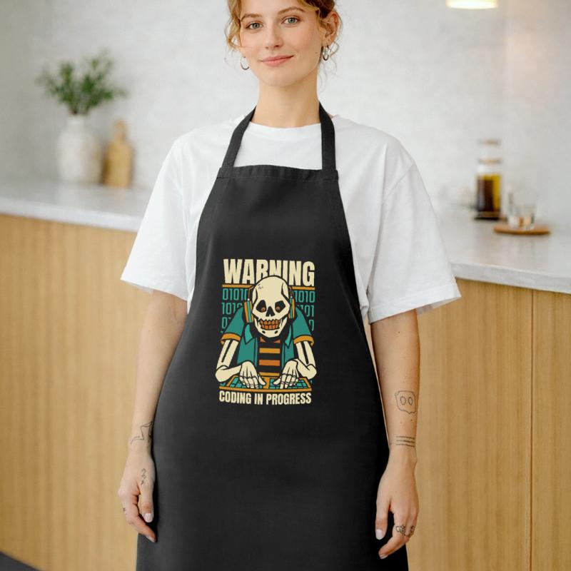 Développeur Coder Programmeur Squelette Tablier de cuisine