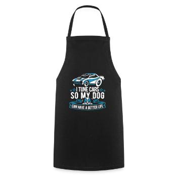 Screwdriver Tuning Tuner Dog - Cooking Apron - black - Front - AI Model Male 185 dark (185cm)