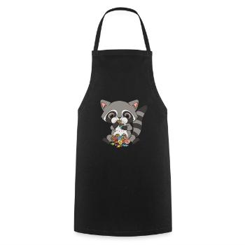 Raton laveur raton laveur bébé raton laveur - Tablier de cuisine - noir - Devant - AI Model Male 185 dark (185cm)