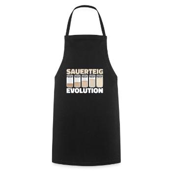 Bäcker Bäckerei Pan Sauerteig Evolution - Kochschürze - Schwarz - Vorne - AI Model Male 185 dark (185cm)