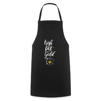 Irish Today Hangover Tomorrow - Cooking Apron - black - Front - AI Model Male 185 dark (185cm)
