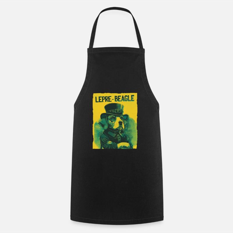 Lepre-Beagle Dog St. Patty - Tablier de cuisine - noir