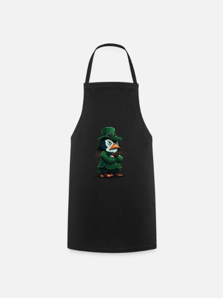 Pinguin St. Patty - Kochschürze - Schwarz