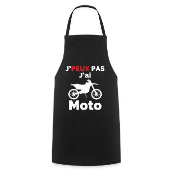 Ich kann kein Motorrad haben - Kochschürze - Schwarz - Vorne - AI Model Male 185 dark (185cm)