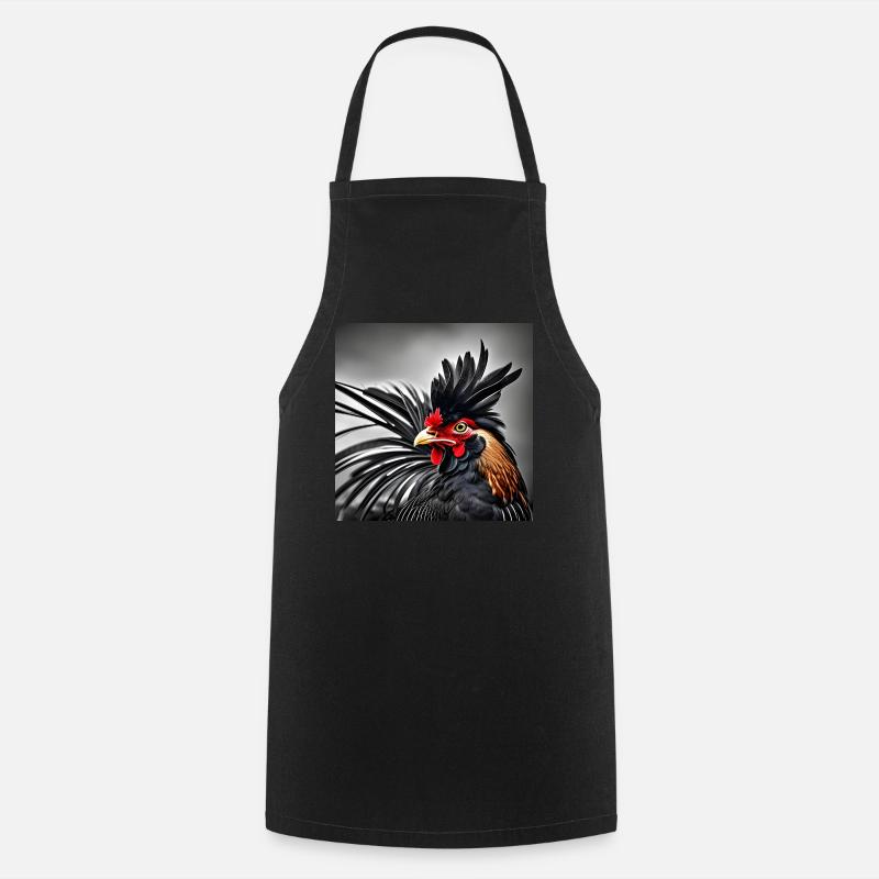 Coq - Tablier de cuisine - noir
