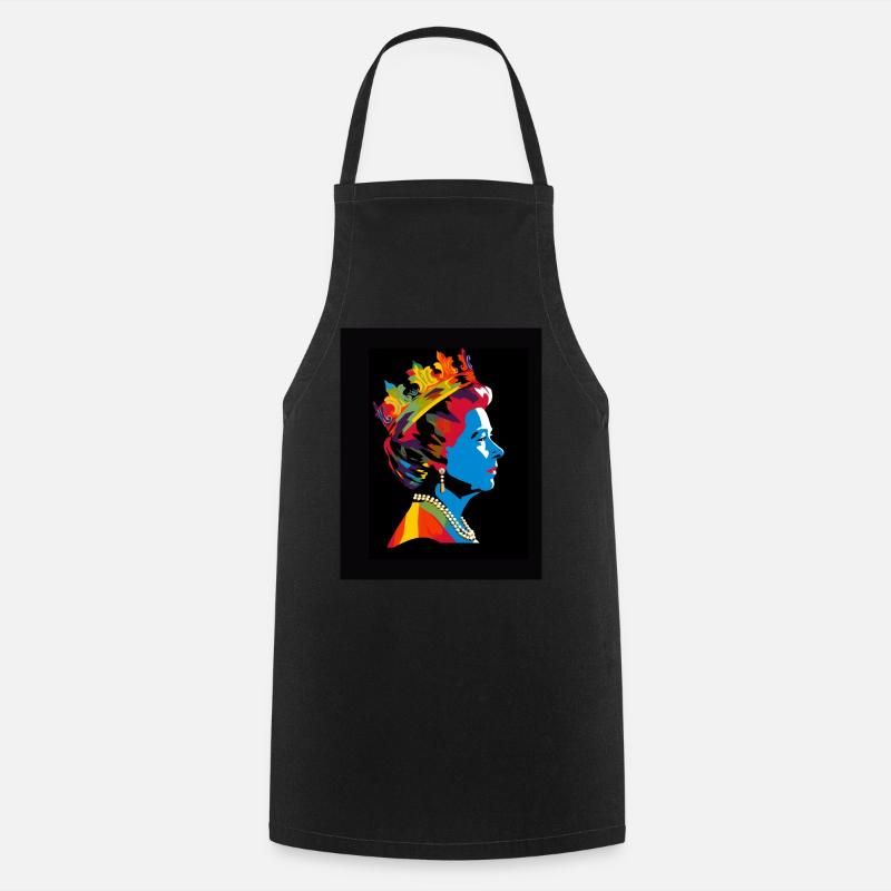 Queen - Cooking Apron - black