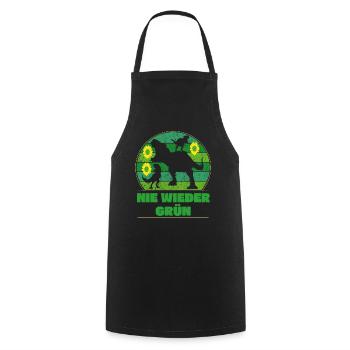 Anti Grünosaurus T-Shirt - Kochschürze - Schwarz - Vorne - AI Model Male 185 dark (185cm)