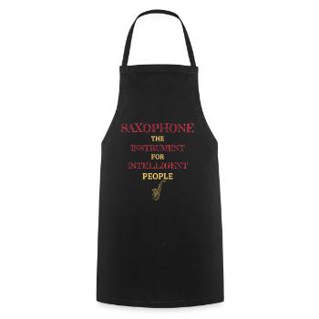 Instrument de saxophone pour personnes intelligentes RD - Tablier de cuisine - noir - Devant - AI Model Male 185 dark (185cm)